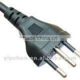 Brazilian standard plug UCIEE approved 3-pin Power cord plug