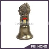 Wholesale custom design Indians metal call bell/meal bell