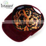 2016 China Cap Blank Suede 5 Panel Cap Metal Badge Flat Brim Hip Hop Hat for Men thumbnail-5