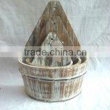 2015 New Style Wooden Flower Pot Sets(FSC Certificate)
