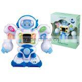 English and Spanish Battery Operated Kids Robot Toys With Light and Music thumbnail-2
