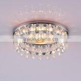 MR16 GU5.3 Round Recessed Clear Ball Crystal Beads Downlight With 2 Layer Gold Iron Metal thumbnail-2