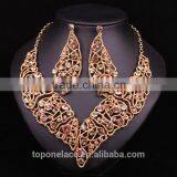 Wedding Luxury Women Colourful Jewelry Set Necklace Rajasthani Gold Necklace Set thumbnail-2
