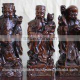 Bronze Resin Luck, Happiness, Longevity Gods Statue DSF-HR37 thumbnail-1