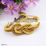 Handmade Braided Nylon Rope Bronzy Anchor Charm Bracelet For Wholesale thumbnail-4