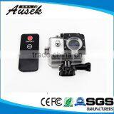 1.5' Mini 12MP 30m Waterproof Seamless Motion Detection MOV H.264 170 Angle sj 4000 Wifi IR Remote Full hd Sport Action Camera thumbnail-1