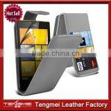 Wholesale Soft Protective Cover Smart Phone PU Case for Nokia Lumia 520 525 thumbnail-1