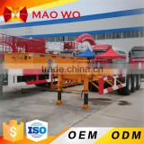 China Best quality use Steel material tri-axle 50 tons low bed trailer for sale