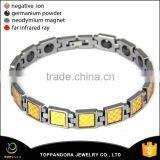 Mens Black Tungsten Magnetic Ceramic Bracelet With Energy Magnetic and CZ Bracelet Magnetic Tungsten Bracelet thumbnail-6