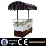 stainless steel mobile fast food truck cart for crepe maker sale
