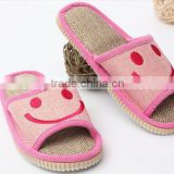 Retail Lovely Cartoon Slippers Shoes Unisex Men Women Spring Home Slippers Lovers Explosion Models Linen Size 37-45