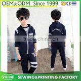 Wholesale Outdoor Sportwear Dry Fit Fastion Kid's Jacket Tracksuit thumbnail-1