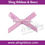 Pre-made Mini Satin Ribbon Bow For Bra Decoration