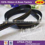 2015 Wholesale 10mm Satin Ribbon With Silver Golden Border thumbnail-1