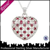 Import 925 sterling silver jewelry ruby