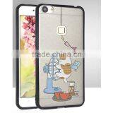 Silk Pattern TPU+PC Bumper Case for Iphone 5s 6/6s 7 Plus for Samsung Note 4 thumbnail-4