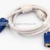 0.5M White VGA male to female cable with gold plated