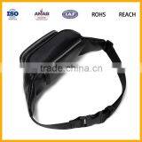 Elegant Design Favorable Price Black PU Material Unisex Cycling Waist Bag With Small Pocket thumbnail-4