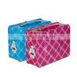 TV Shape Kids Tin Coin Bank With Handle and Lock thumbnail-6