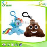 2 Inch Mini Emoji Plush Keychain Toy Stuffed Bag Accessory Toys thumbnail-4