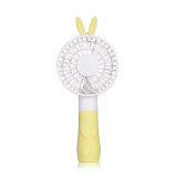 Portable Rabbit Shaped Yellow Mini Fan For Sale With Battery thumbnail-2