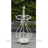 POWERLON Shabby Chic style wrought iron umbrella holder vintage outdoor furniture