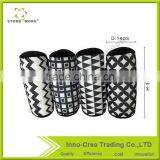 Durable Cylinder Memory Foam Throw Pillow With Black and White thumbnail-2