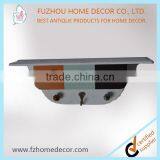 Rustic Wood/MDF Wall Shelf With Hooks thumbnail-1