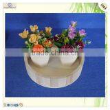 Chinese Supplier Popular Unfinished Round Storaging Paulownia Wooden Tray thumbnail-4