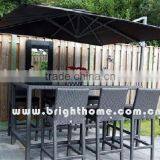 Wicker Bistro Set Bistro Chair Bar Table thumbnail-1