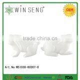 Cute Craft Decorative Easter Ceramic White Rabbits Deocrations for Easter thumbnail-2