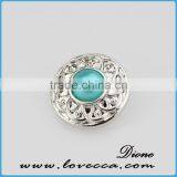 Trendy Punk Style Snap Button Jewelry Interchangeable Custom Crystal Round Snap Button thumbnail-2