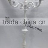 4 Arm White Candelabra 4 Arm Aluminum Candle Holder 4 Arms Candelabrum thumbnail-6