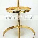 Gold Plated 2 Tier Cake Stand thumbnail-1
