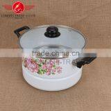 5pcs New Enamel Lid Enamel Steam Pot/coated Cast Iron Cookware Wholesale thumbnail-2
