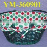 High Quality Portable Beautiful Willow Shopping Basket thumbnail-1