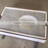 New Package Granite Vanity Top Carrara White With Ceramic Sink thumbnail-3