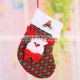 Best Selling Products Personalized Set of 4 Polyester Sock Wool Felted Animal Head Christmas Stocking for Holiday Tree Decor