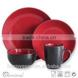 16pcs Dinnerware Set Manufacturer Two Tone Black Blue thumbnail-2