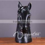 China Supplier Wholesale High Quality Resin Craft Fiberglass Head Horse thumbnail-4