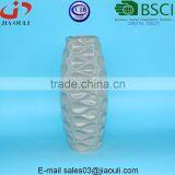 Stylish Wave Textured Design Glazed Grey Ceramic Vase for Decoration thumbnail-2