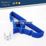 Pentagram Shape Kids ABS Plastic Antiskid Velvet Hangers Flocking Clothes Hangers With Pulley,ABS,Nylon Villi,Chrome Plated Hook thumbnail-4