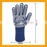 EN407 Certified Heat Resistant Barbecue Gloves, Silicone Printed Grill Gloves thumbnail-2