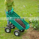 Chariot De Jardin Dump Cart Plastic Utility Towable Wood Carts thumbnail-1