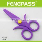 S5-1036 4.5 Inch Plastic Blades With Plastic Handle Small Scissors thumbnail-1
