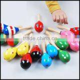 Wholesale Popular Baby Kids Cute Sound Music Toddler Rattle Sand Hammer Musical Wooden Toy for Sale thumbnail-2