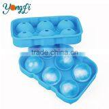 Amazon Hot Selling Ice Round Sphere Ball Molds Food Grade Silicone Ice Ball Maker/Mold thumbnail-1