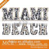 Miami Beach Leopard Print Foil Heat Transfers thumbnail-1