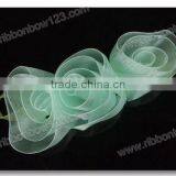 MSD Wholesale Organza Ribbon Flower for Clothing/hat Decoration thumbnail-1