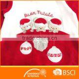 Cheap Nice Red Bear Happy Baby Christmas Romper thumbnail-2
